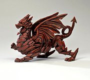 Edge Sculpture - Dragon Red